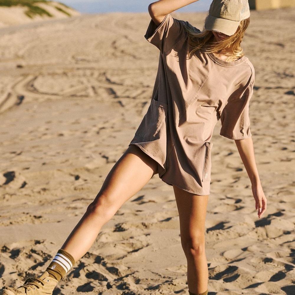 Free People Hot Shot Tee Romper